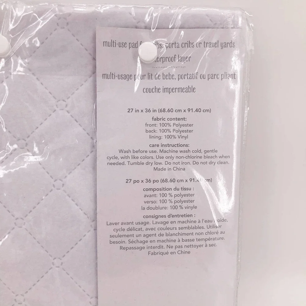 Carters Waterproof Protector Pad Flat Play Pen New